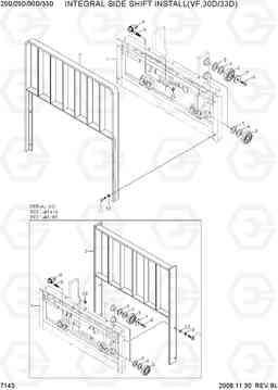 7143 INTEGRAL SIDE SHIFT INSTALL(VF,30D/33D) 20D/25D/30D/33D-7, Hyundai