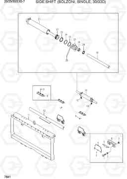 7641 SIDE SHIFT (BOLZONI, SINGLE, 30/33D) 20D/25D/30D/33D-7, Hyundai