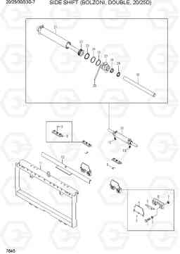 7645 SIDE SHIFT (BOLZONI, DOUBLE, 20/25D) 20D/25D/30D/33D-7, Hyundai