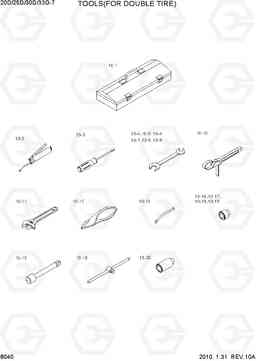 8040 TOOLS(FOR DOUBLE TIRE) 20D/25D/30D/33D-7, Hyundai