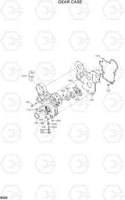 9040 GEAR CASE 20D/25D/30D/33D-7, Hyundai