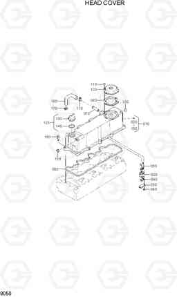 9050 HEAD COVER 20D/25D/30D/33D-7, Hyundai