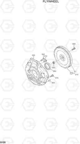 9100 FLYWHEEL 20D/25D/30D/33D-7, Hyundai