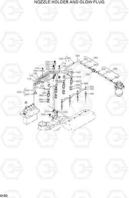 9150 NOZZLE HOLDER AND GLOW PLUG 20D/25D/30D/33D-7, Hyundai