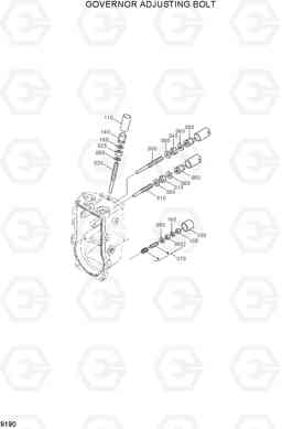 9190 GOVERNOR ADJUSTING BOLT 20D/25D/30D/33D-7, Hyundai