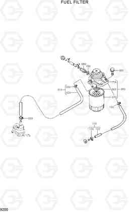 9200 FUEL FILTER 20D/25D/30D/33D-7, Hyundai