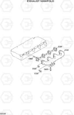 9330 EXHAUST MANIFOLD 20D/25D/30D/33D-7, Hyundai