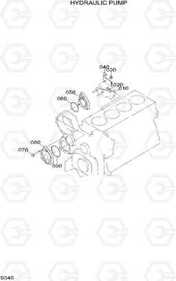 9340 HYDRAULIC PUMP 20D/25D/30D/33D-7, Hyundai