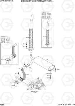 1030 EXHAUST SYSTEM(VERTICAL) 20D/25D/30D/33D-7E, Hyundai