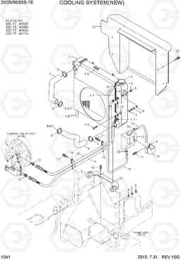 1041 COOLING SYSTEM(NEW) 20D/25D/30D/33D-7E, Hyundai