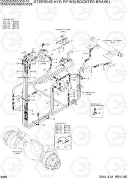 3060 STEERING HYD PIPING(BOOSTER BRAKE) 20D/25D/30D/33D-7E, Hyundai