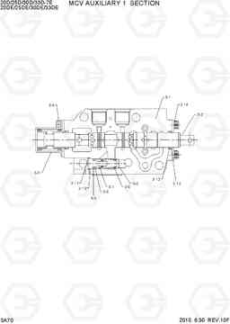 3A70 MCV AUXILIARY 1 SECTION(OLD) 20D/25D/30D/33D-7E, Hyundai