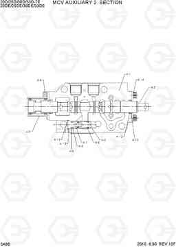 3A80 MCV AUXILIARY 2 SECTION(OLD) 20D/25D/30D/33D-7E, Hyundai