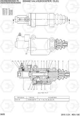 3B20 BRAKE VALVE(BOOSTER, OLD) 20D/25D/30D/33D-7E, Hyundai