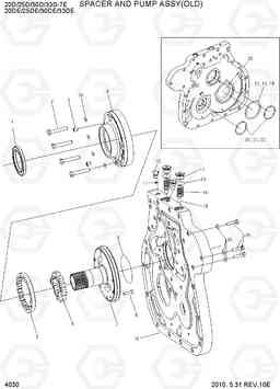 4030 SPACER AND PUMP ASSY(OLD) 20D/25D/30D/33D-7E, Hyundai