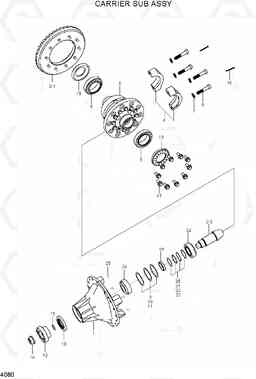 4080 CARRIER SUB ASSY(OLD) 20D/25D/30D/33D-7E, Hyundai