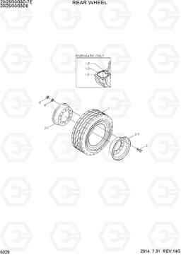 5026 REAR WHEEL 20D/25D/30D/33D-7E, Hyundai
