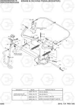 5040 BRAKE & INCHING PEDAL(BOOSTER, OLD) 20D/25D/30D/33D-7E, Hyundai