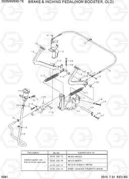 5041 BRAKE & INCHING PEDAL(NON BOOSTER, OLD) 20D/25D/30D/33D-7E, Hyundai