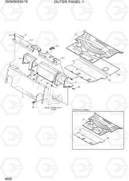 6020 OUTER PANEL 1 20D/25D/30D/33D-7E, Hyundai