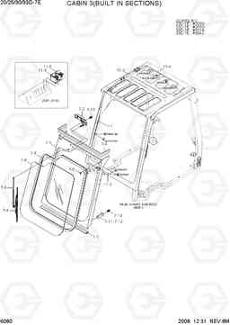 6080 CABIN 3(BUILT IN SECTIONS) 20D/25D/30D/33D-7E, Hyundai