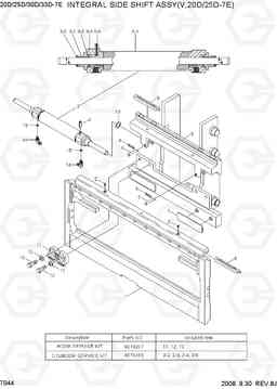 7044 INTEGRAL SIDE SHIFT ASSY (V,20/25D-7E) 20D/25D/30D/33D-7E, Hyundai