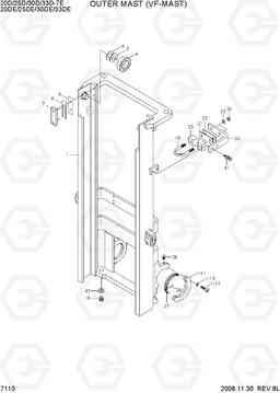 7110 OUTER MAST (VF-MAST) 20D/25D/30D/33D-7E, Hyundai