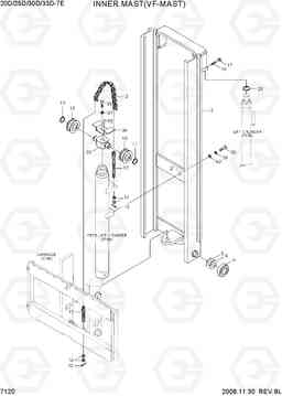 7120 INNER MAST (VF-MAST) 20D/25D/30D/33D-7E, Hyundai