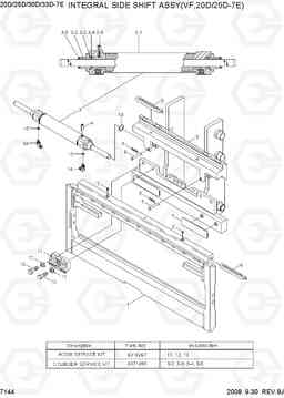 7144 INTEGRAL SIDE SHIFT ASSY (VF,20/25D-7E) 20D/25D/30D/33D-7E, Hyundai