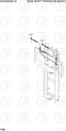 7495 SIDE SHIFT PIPING 20D/25D/30D/33D-7E, Hyundai