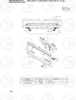 7631 SIDE SHIFT (CASCADE, 30D/33D-7E, OLD) 20D/25D/30D/33D-7E, Hyundai