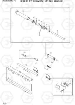 7640 SIDE SHIFT (BOLZONI, SINGLE, 20/25DE) 20D/25D/30D/33D-7E, Hyundai