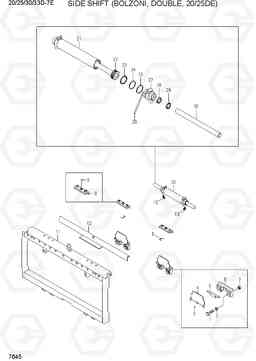 7645 SIDE SHIFT (BOLZON, DOUBLE, 20/25DE) 20D/25D/30D/33D-7E, Hyundai