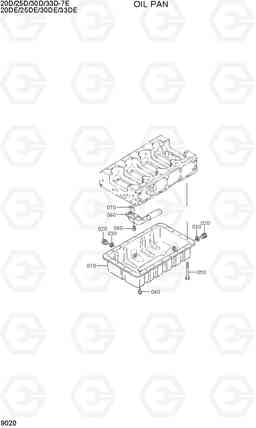 9020 OIL PAN 20D/25D/30D/33D-7E, Hyundai