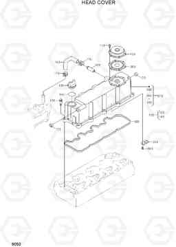 9050 HEAD COVER 20D/25D/30D/33D-7E, Hyundai