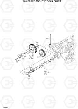 9090 CAMSHAFT AND IDLE GEAR SHAFT 20D/25D/30D/33D-7E, Hyundai