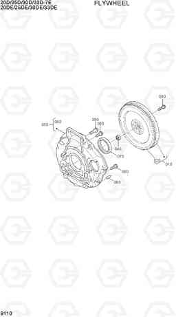 9110 FLYWHEEL 20D/25D/30D/33D-7E, Hyundai