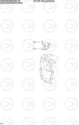 9120 STOP SOLENOID 20D/25D/30D/33D-7E, Hyundai