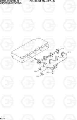 9330 EXHAUST MANIFOLD 20D/25D/30D/33D-7E, Hyundai