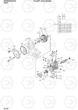 A110 INJECTION PUMP HOUSING 20D/25D/30D/33D-7E, Hyundai