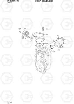 A170 STOP SOLENOID 20D/25D/30D/33D-7E, Hyundai