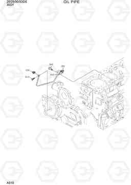 A310 OIL PIPE(MECHANICAL TIMER) 20D/25D/30D/33D-7E, Hyundai