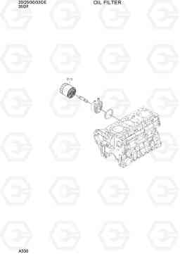 A330 OIL FILTER 20D/25D/30D/33D-7E, Hyundai