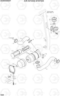 1020 AIR INTAKE SYSTEM 20/25/30/33DF-7, Hyundai