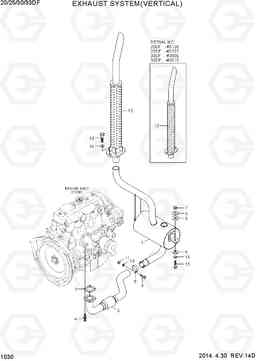 1030 EXHAUST SYSTEM(VERTICAL) 20/25/30/33DF-7, Hyundai