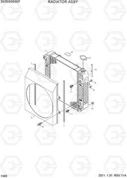 1045 RADIATOR ASSY 20/25/30/33DF-7, Hyundai