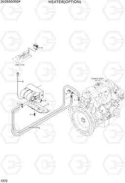1070 HEATER(OPTION) 20/25/30/33DF-7, Hyundai