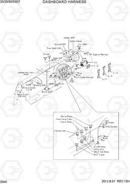 2040 DASHBOARD HARNESS 20/25/30/33DF-7, Hyundai