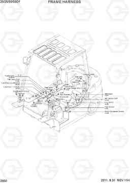 2050 FRAME HARNESS 20/25/30/33DF-7, Hyundai