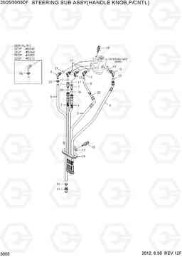 3055 STEERING SUB ASSY(H/KNOB,P/CNTL) 20/25/30/33DF-7, Hyundai